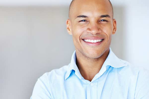 Closeup of person's smile